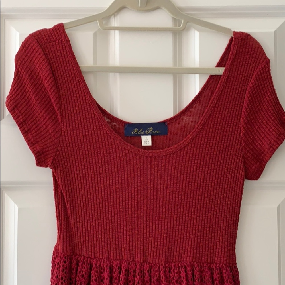 Blue Rain Burgundy Dress